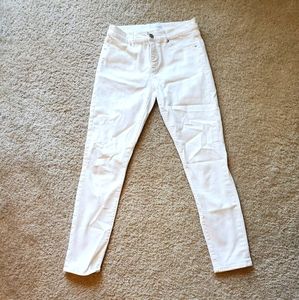 White loft jeans never worn size 4